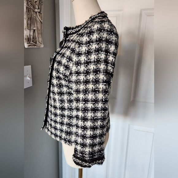 Tahari Tweed Blazer with Pearl Embellishments - Picture 11 of 17